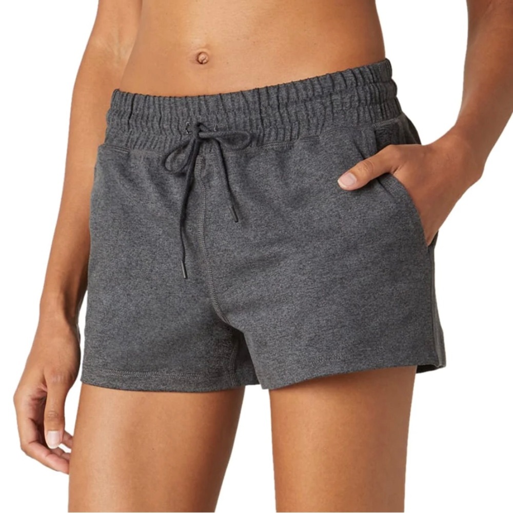 Beyond Yoga Spacedye Worked Up Shorts Black Charcoal Size Large